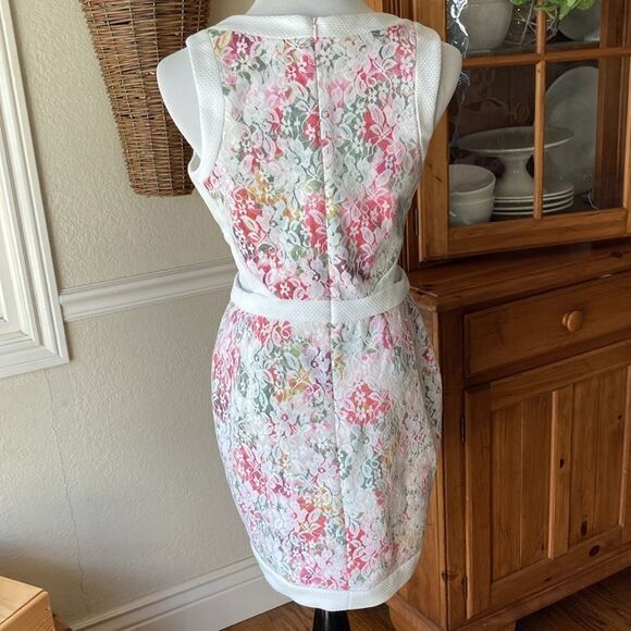 Miss Selfridge Floral Lace Cutout Dress Size 10 - Picture 5 of 11
